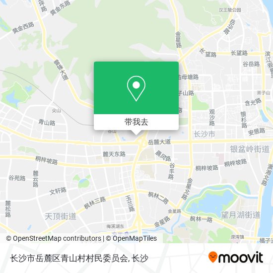 长沙市岳麓区青山村村民委员会地图