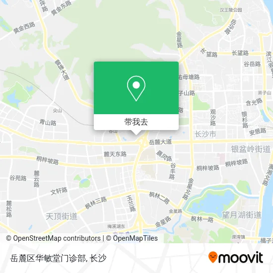 岳麓区华敏堂门诊部地图