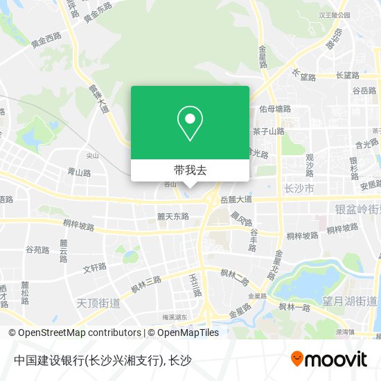 中国建设银行(长沙兴湘支行)地图