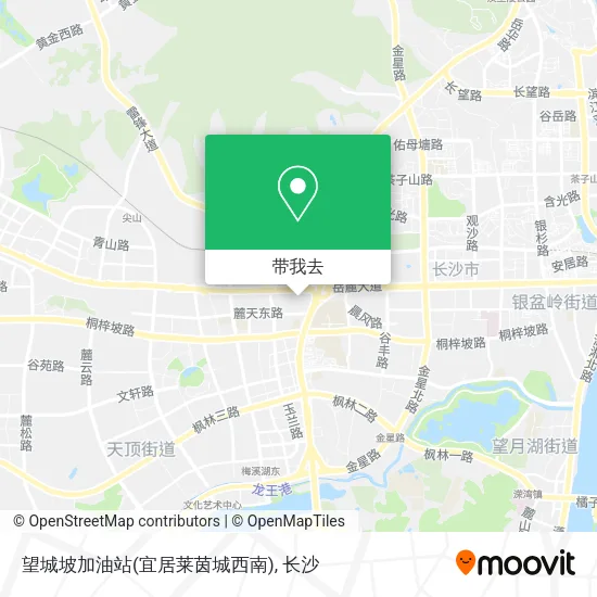 望城坡加油站(宜居莱茵城西南)地图