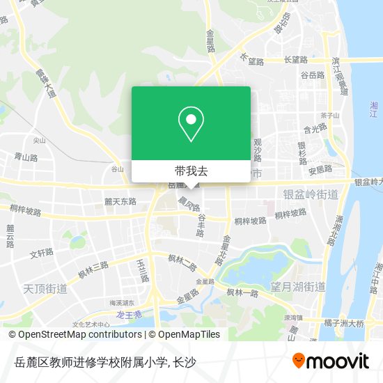 岳麓区教师进修学校附属小学地图