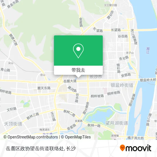 岳麓区政协望岳街道联络处地图