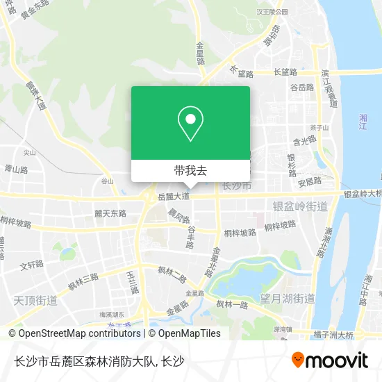 长沙市岳麓区森林消防大队地图