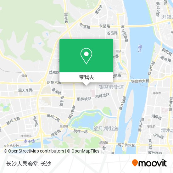 长沙人民会堂地图