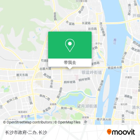 长沙市政府-二办地图