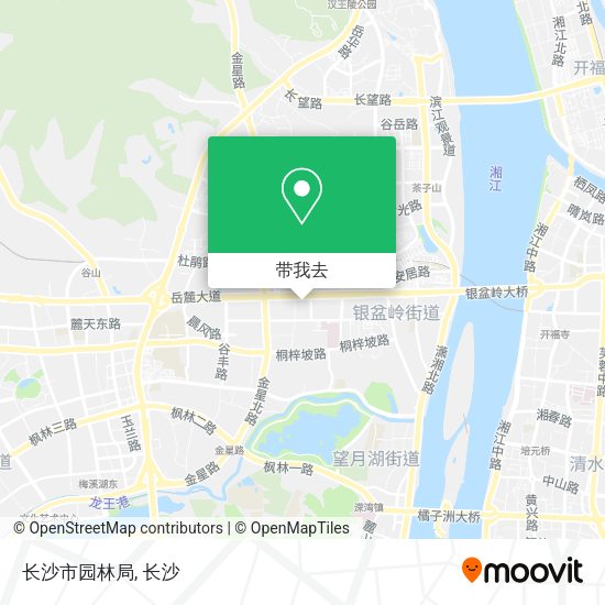 长沙市园林局地图