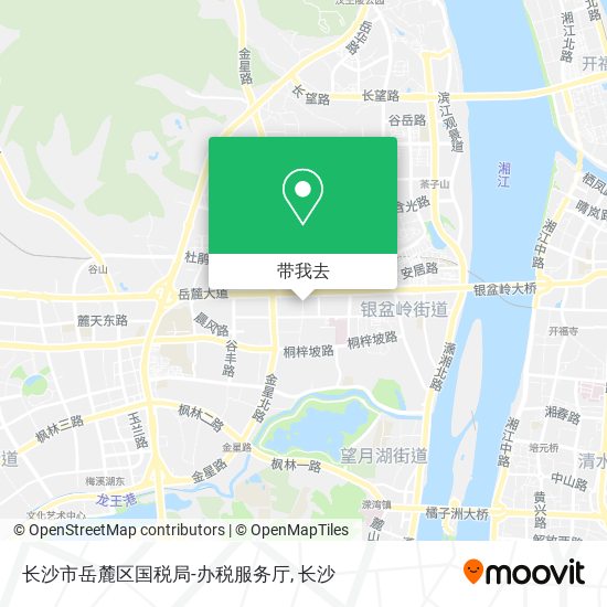 长沙市岳麓区国税局-办税服务厅地图