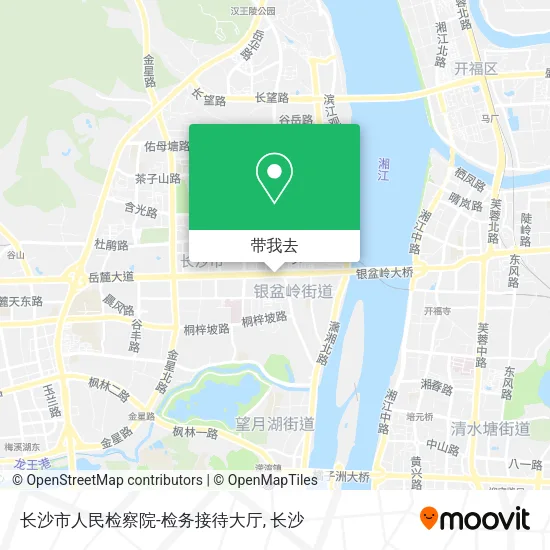 长沙市人民检察院-检务接待大厅地图