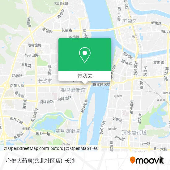 心健大药房(岳北社区店)地图