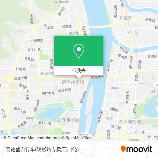 喜德盛自行车(银杉路专卖店)地图