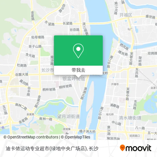 迪卡侬运动专业超市(绿地中央广场店)地图