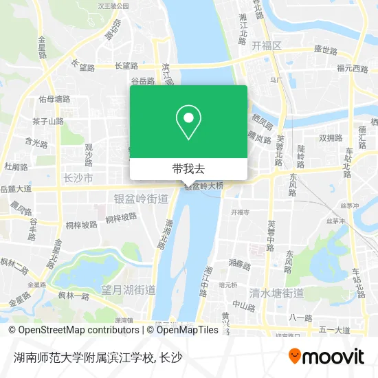 湖南师范大学附属滨江学校地图
