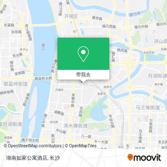 湖南如家公寓酒店地图
