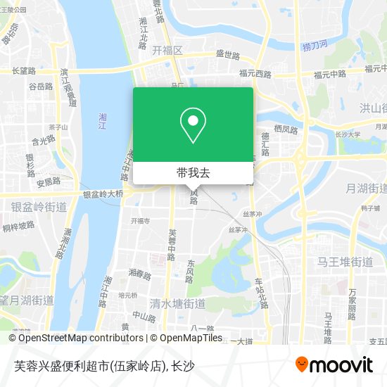 芙蓉兴盛便利超市(伍家岭店)地图