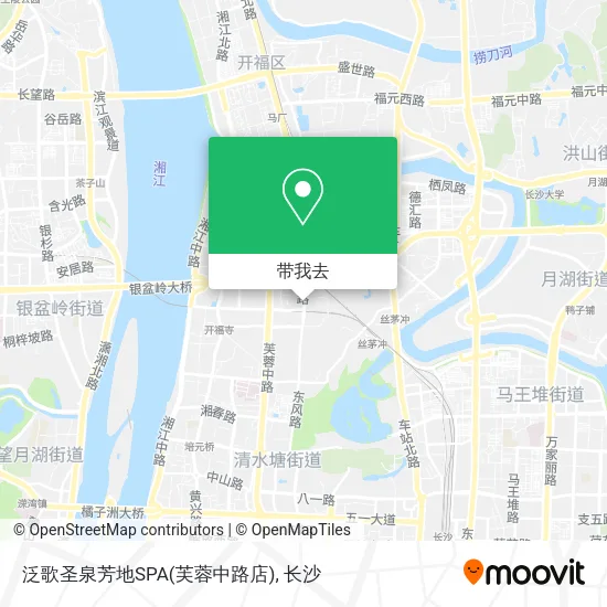 泛歌圣泉芳地SPA(芙蓉中路店)地图
