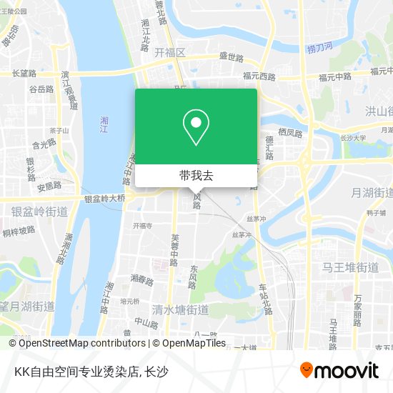 KK自由空间专业烫染店地图