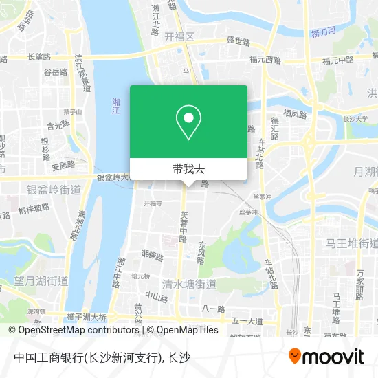 中国工商银行(长沙新河支行)地图