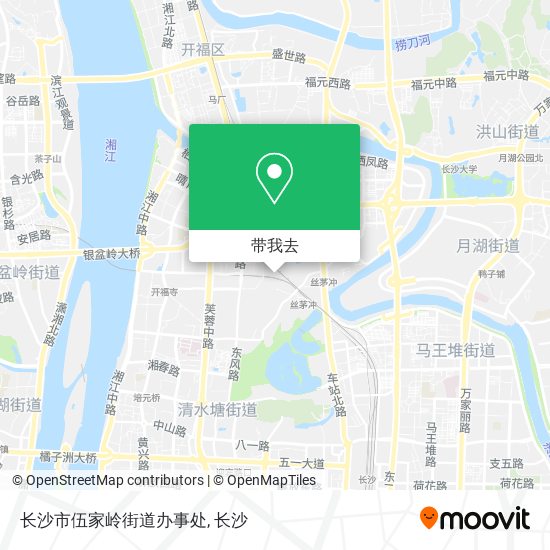 长沙市伍家岭街道办事处地图