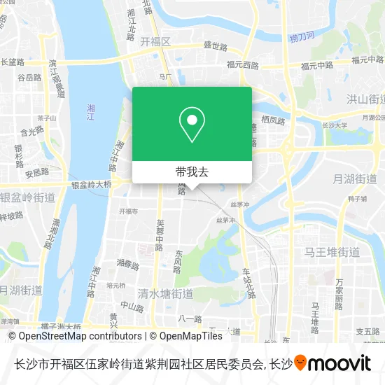 长沙市开福区伍家岭街道紫荆园社区居民委员会地图