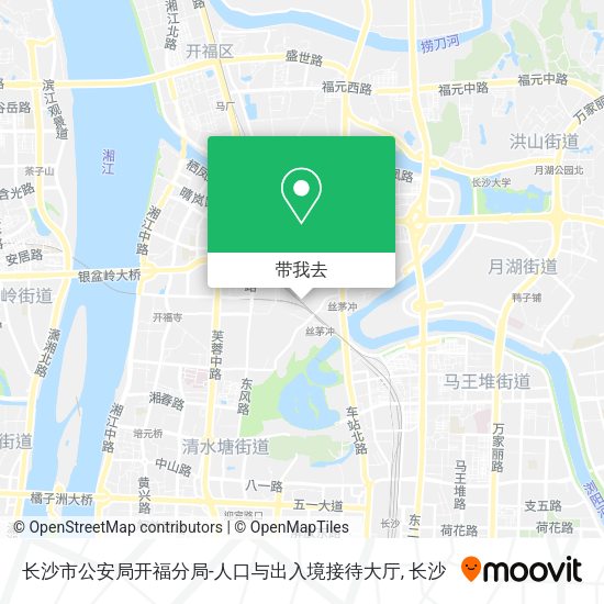 长沙市公安局开福分局-人口与出入境接待大厅地图