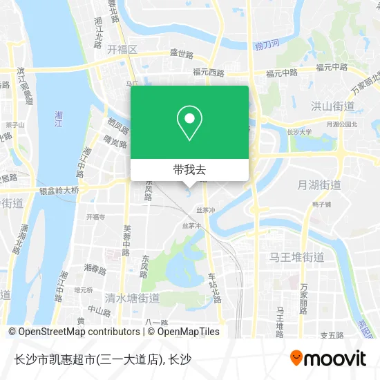 长沙市凯惠超市(三一大道店)地图