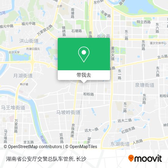 湖南省公安厅交警总队车管所地图