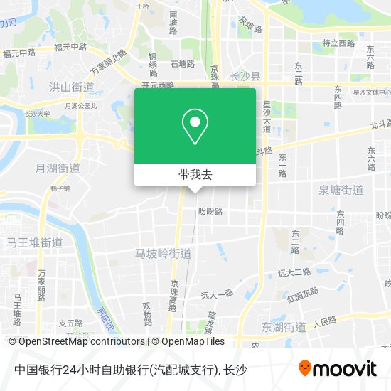 中国银行24小时自助银行(汽配城支行)地图