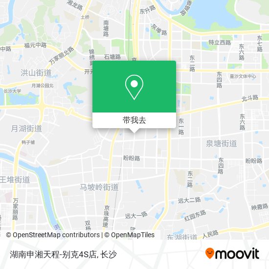 湖南申湘天程-别克4S店地图