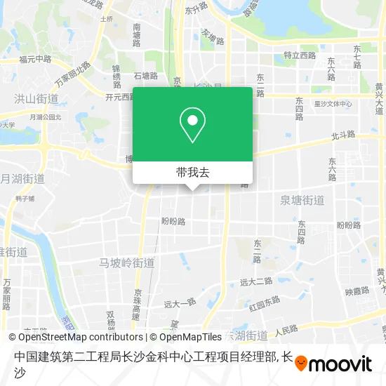 中国建筑第二工程局长沙金科中心工程项目经理部地图