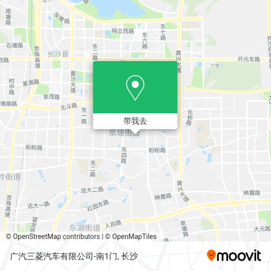 广汽三菱汽车有限公司-南1门地图