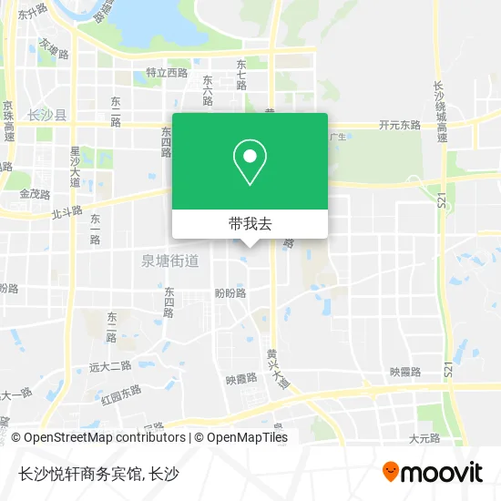 长沙悦轩商务宾馆地图
