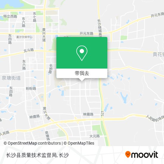 长沙县质量技术监督局地图