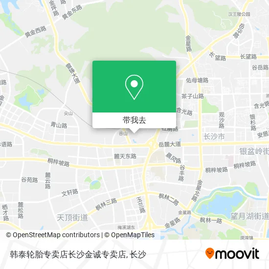 韩泰轮胎专卖店长沙金诚专卖店地图