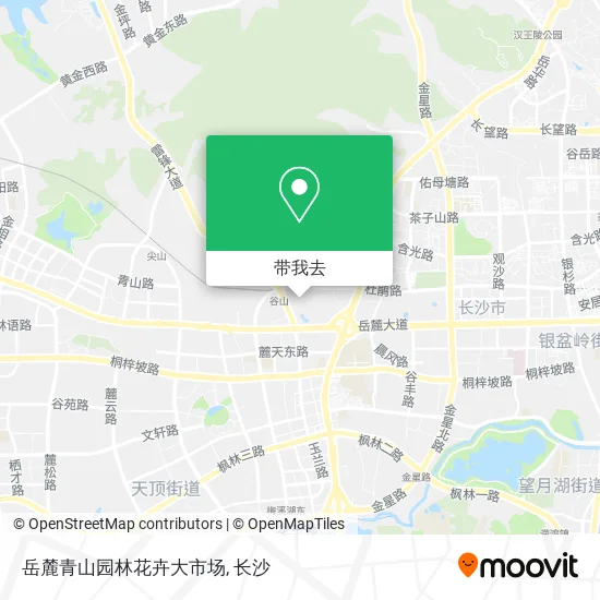 岳麓青山园林花卉大市场地图