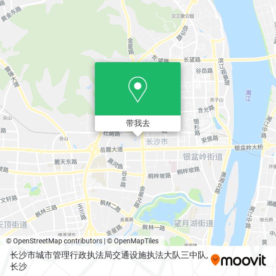 长沙市城市管理行政执法局交通设施执法大队三中队地图