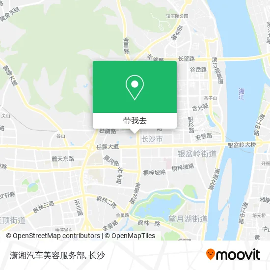 潇湘汽车美容服务部地图