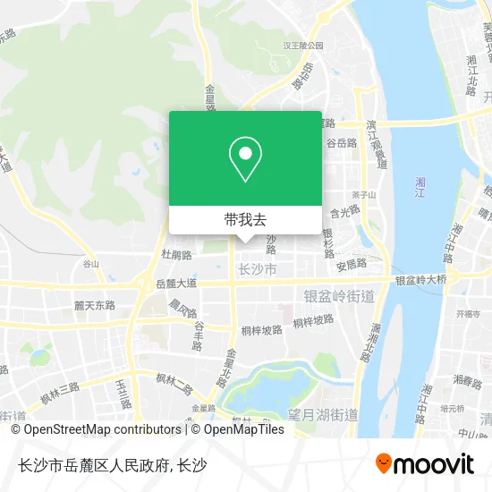 长沙市岳麓区人民政府地图