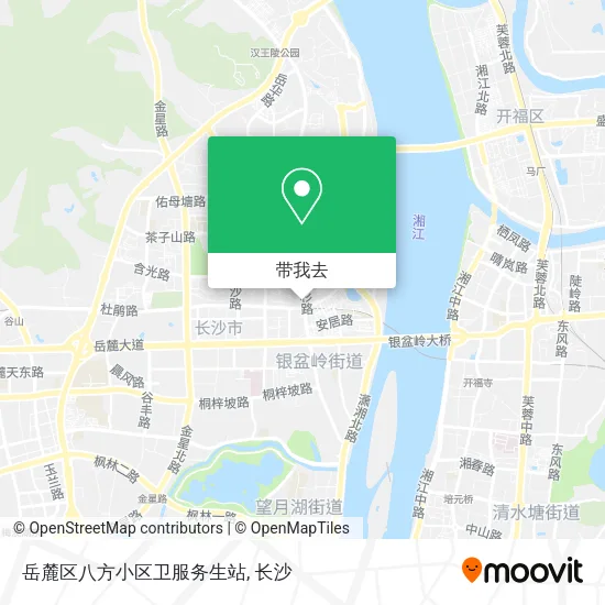 岳麓区八方小区卫服务生站地图