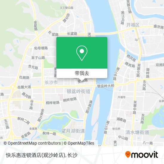 快乐惠连锁酒店(观沙岭店)地图