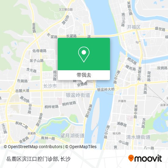 岳麓区滨江口腔门诊部地图