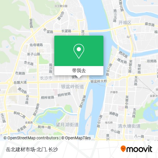 岳北建材市场-北门地图