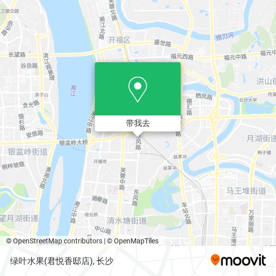 绿叶水果(君悦香邸店)地图