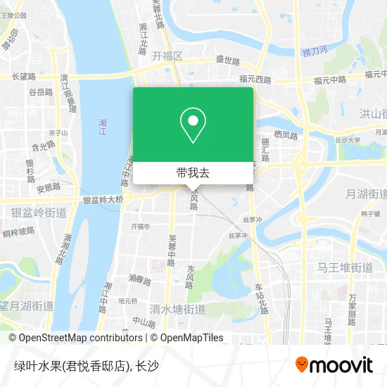 绿叶水果(君悦香邸店)地图