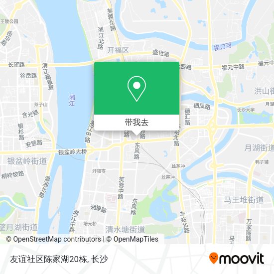 友谊社区陈家湖20栋地图