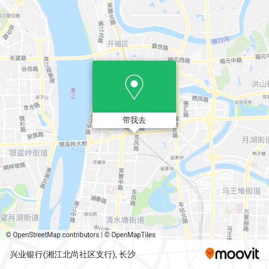 兴业银行(湘江北尚社区支行)地图
