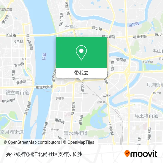 兴业银行(湘江北尚社区支行)地图