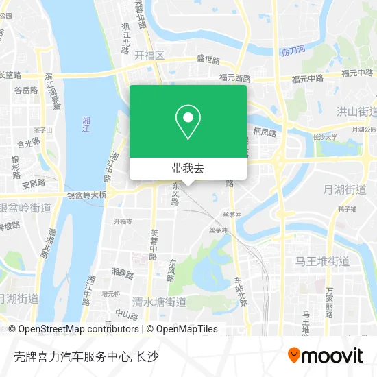 壳牌喜力汽车服务中心地图