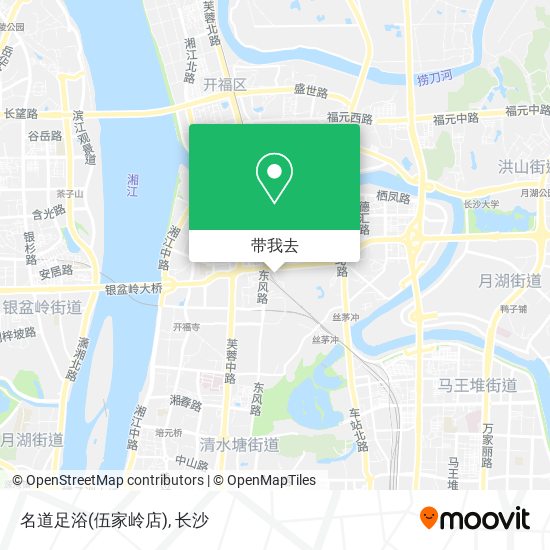 名道足浴(伍家岭店)地图