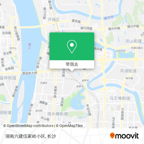 湖南六建伍家岭小区地图