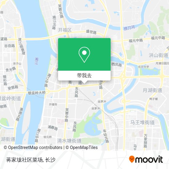 蒋家垅社区菜场地图